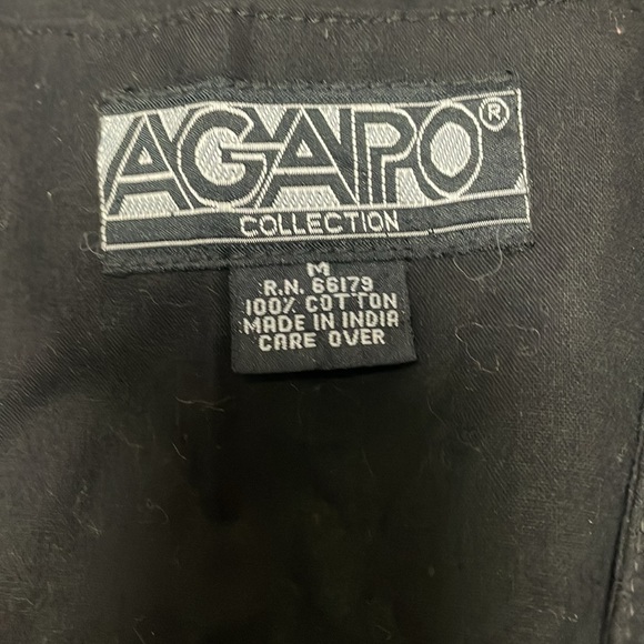 vintage black embroidered vest size medium - Picture 3 of 7